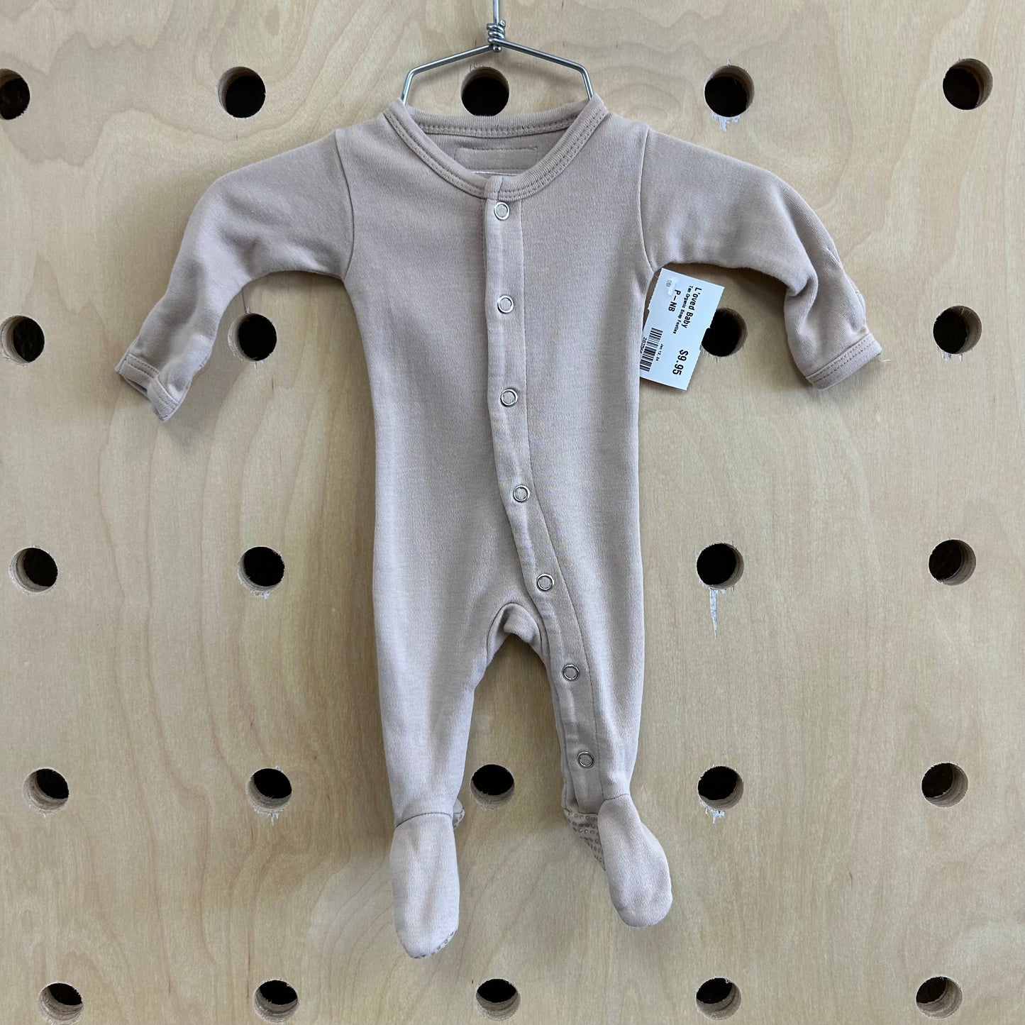 Tan Organic Snap Footies