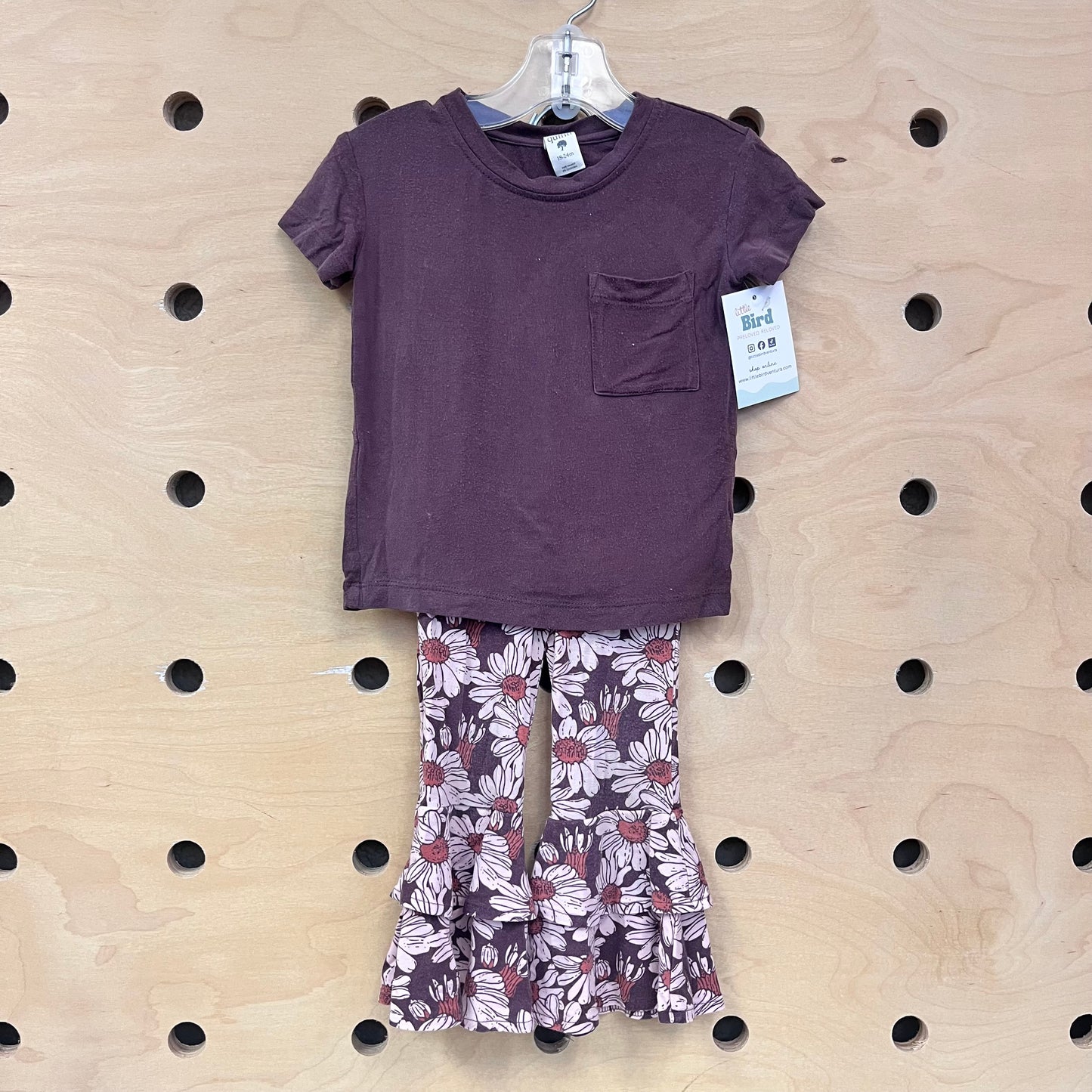 Eggplant Floral Bamboo Outfit