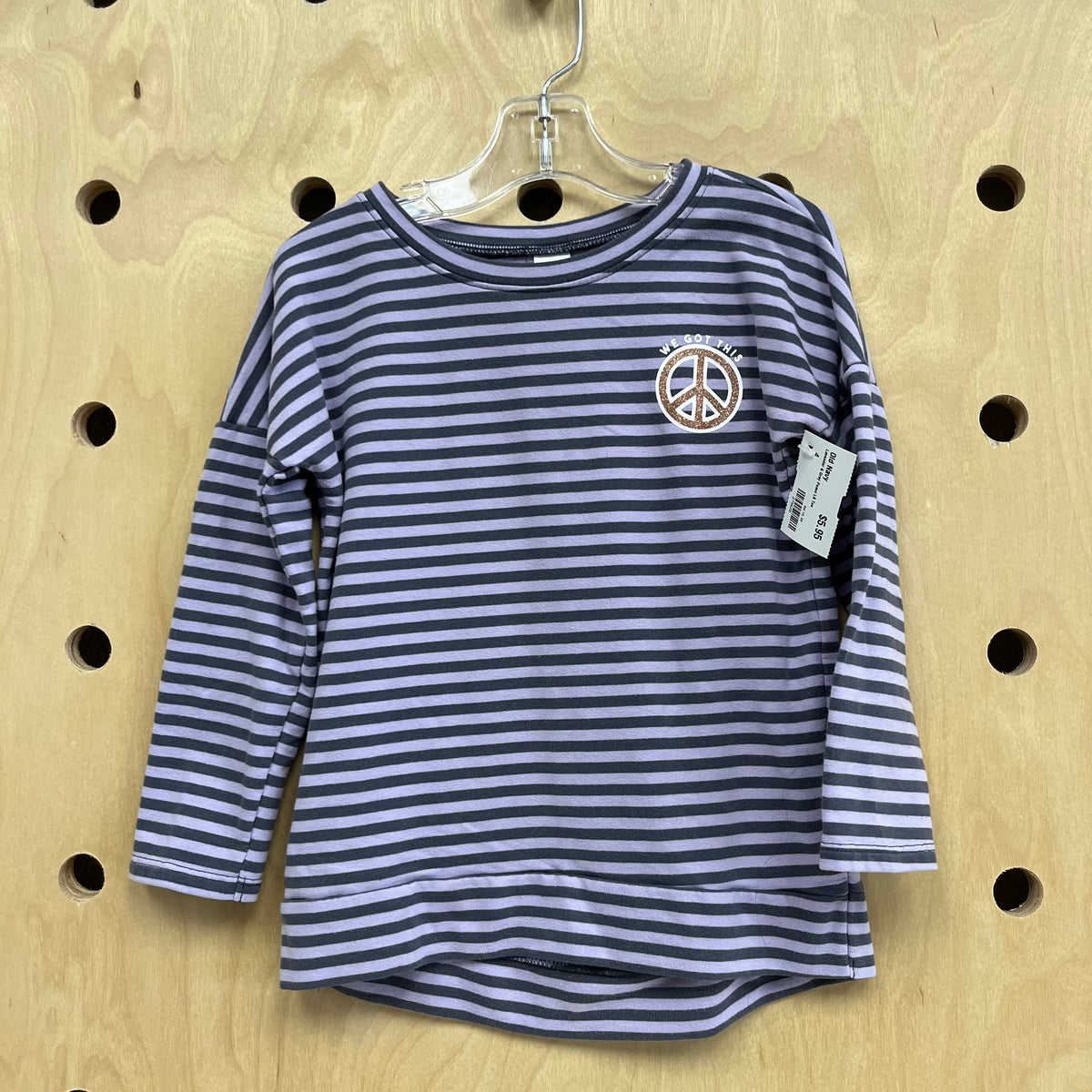 Lavender & Grey Peace LS Tee