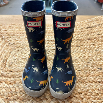 Navy Dinosaur Rainboots