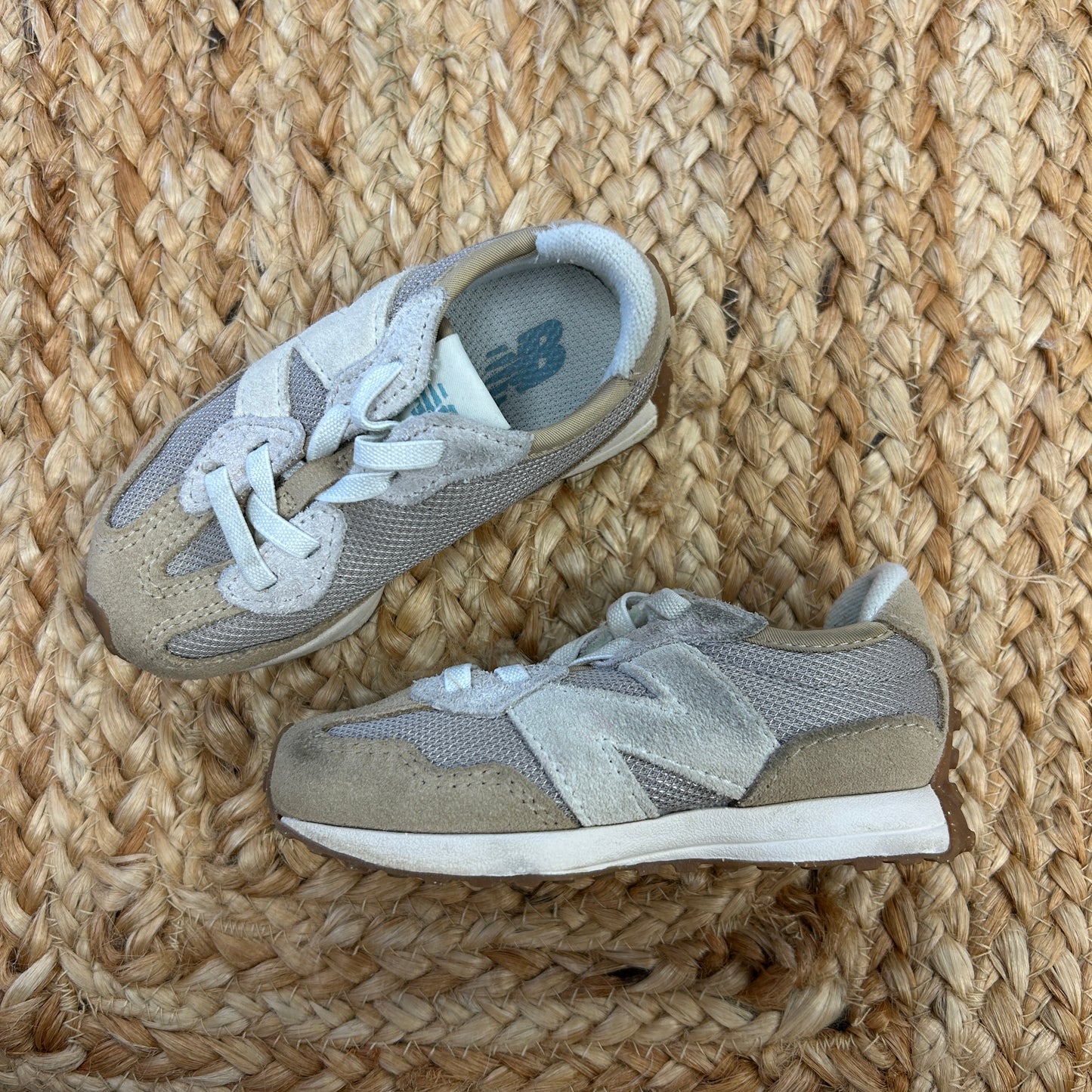 Neutral Suede 327 Sneakers