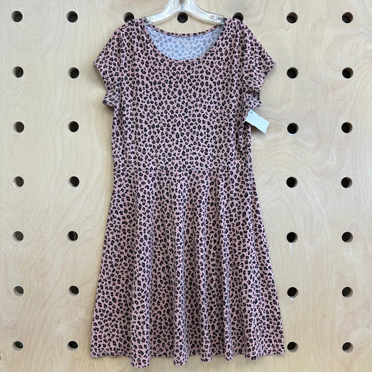 Pink Leopard Print Dress