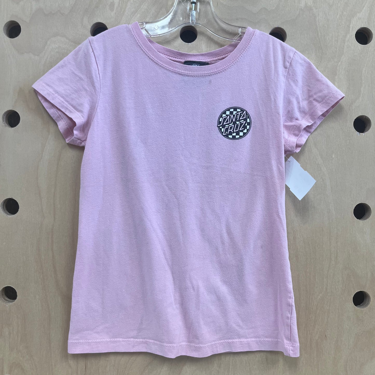 Pink Checkerboard Logo Tee