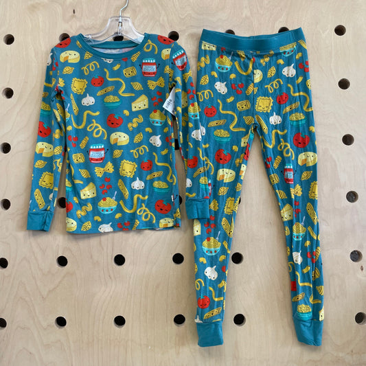 Blue Pasta Bamboo Pajamas