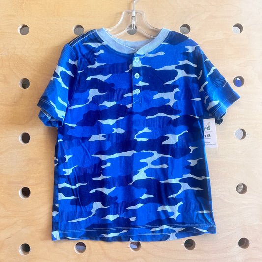 Blue Camo Henley
