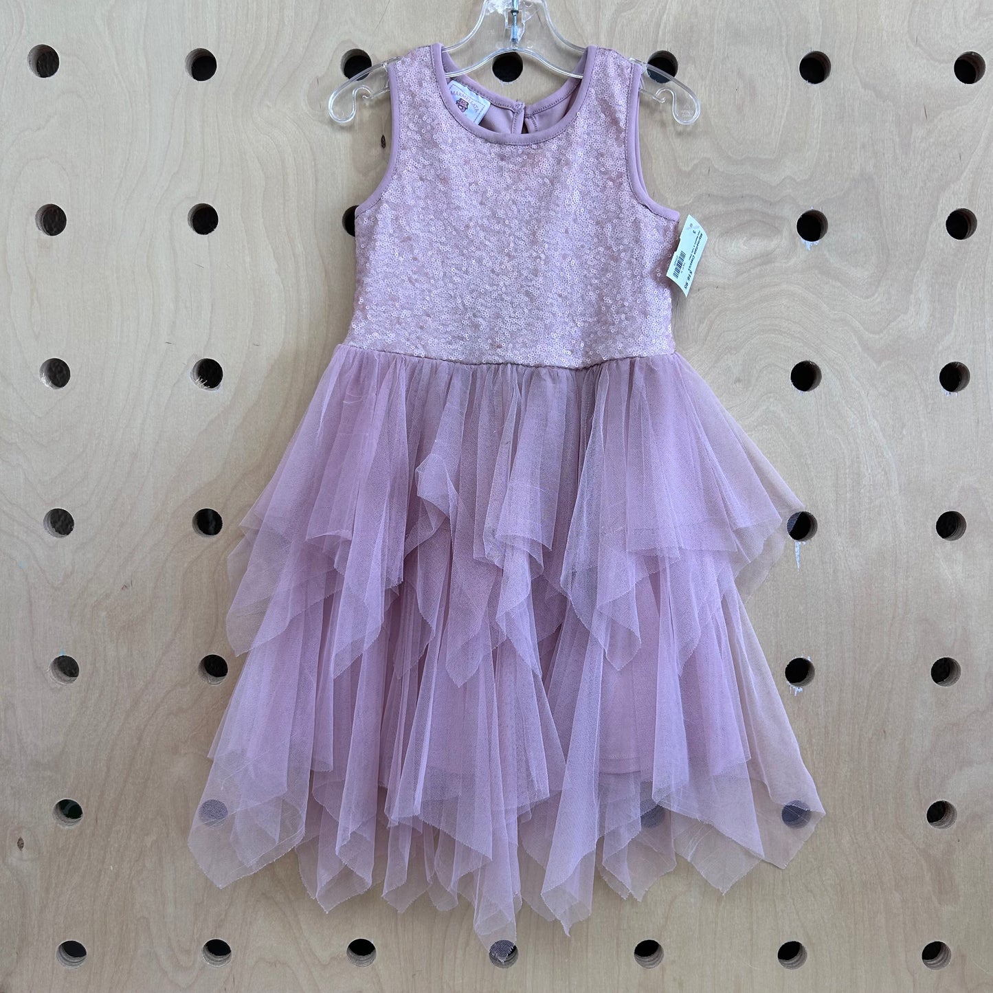 Pink Sequins & Tulle Dress