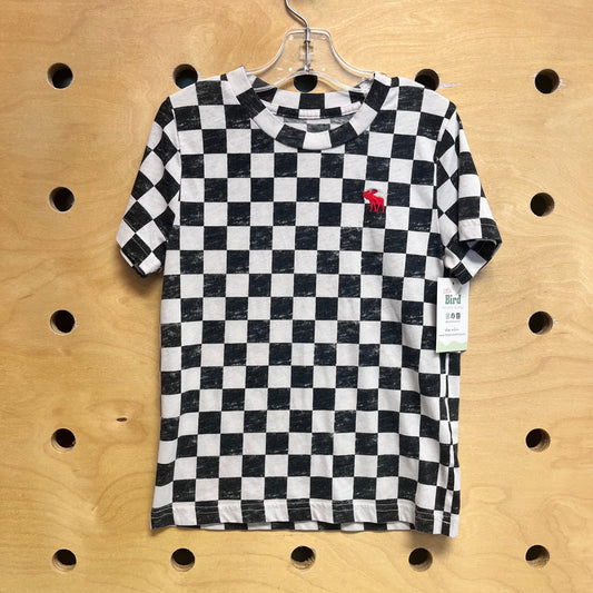 Black/White Checkered Tee