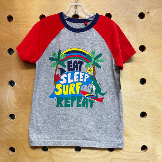 Eat Sleep Surf Colorblock Tee