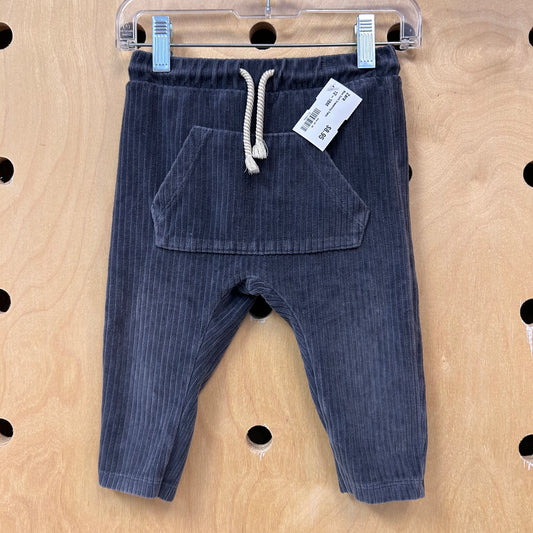 Blue Cord Drawstring Pants