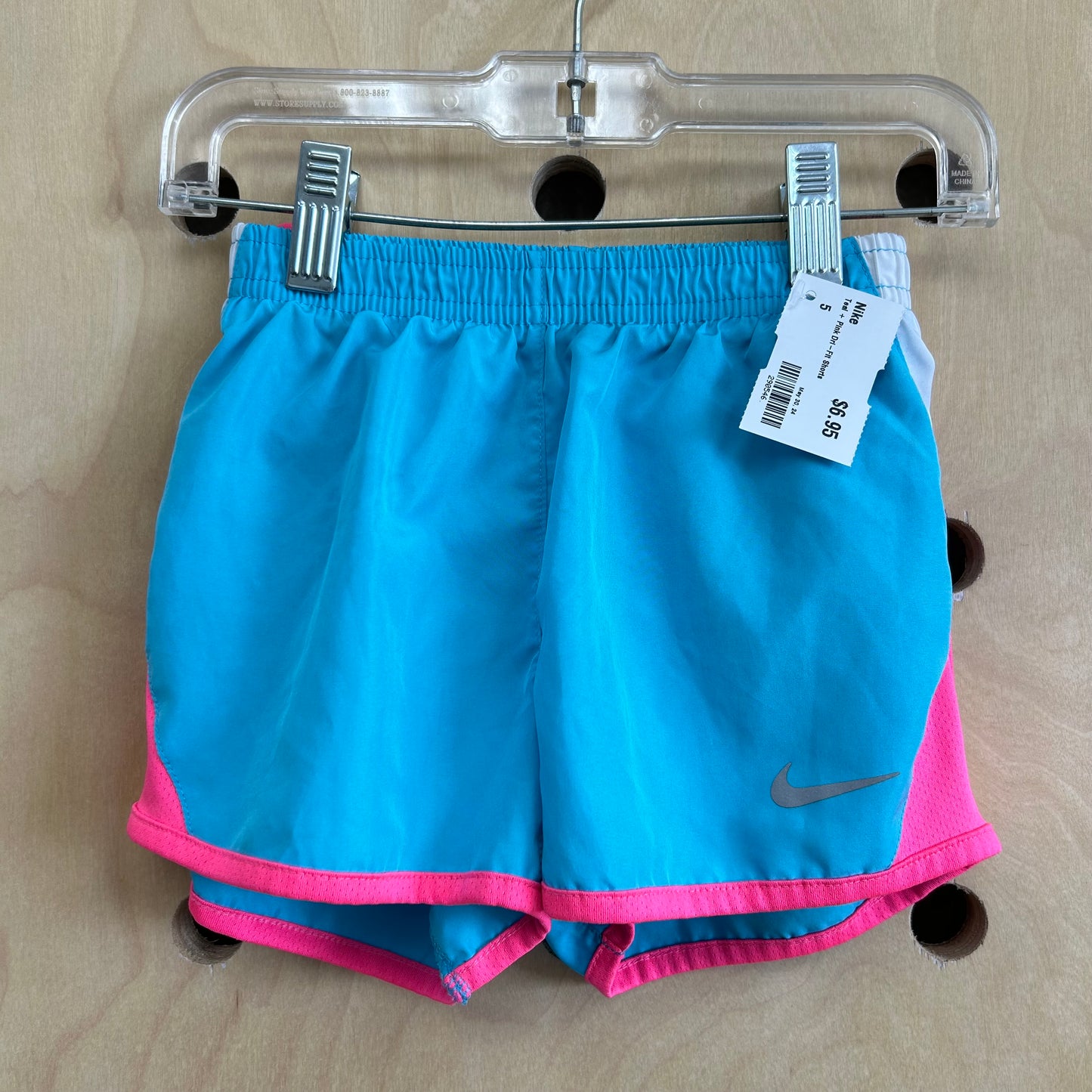 Teal + Pink Dri-Fit Shorts