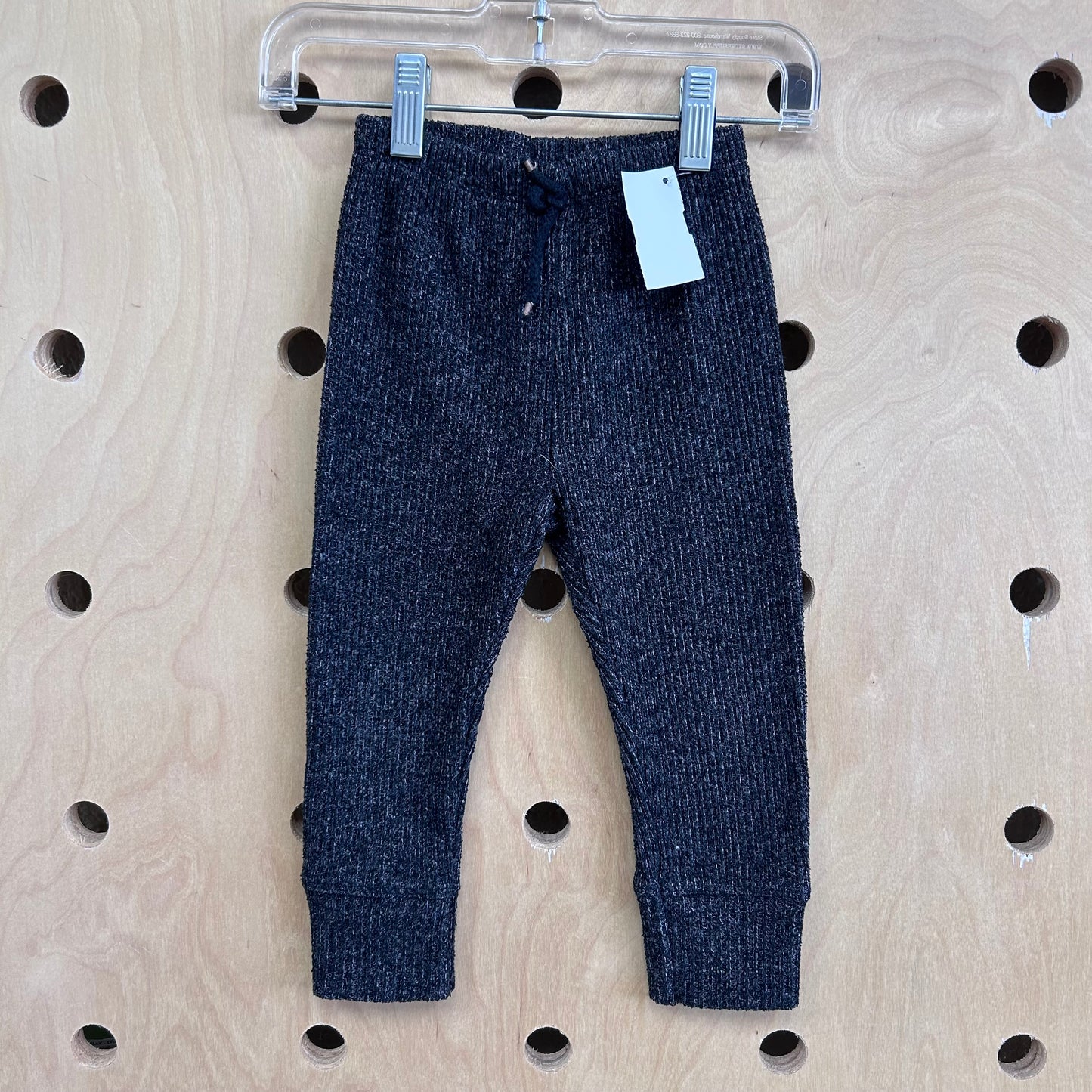 Black Ribbed Pants