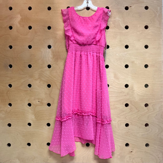 Fuschia Tulle Swiss Dot Dress NEW!