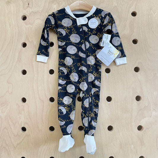 Black Organic Moon & Stars Zippy NEW!