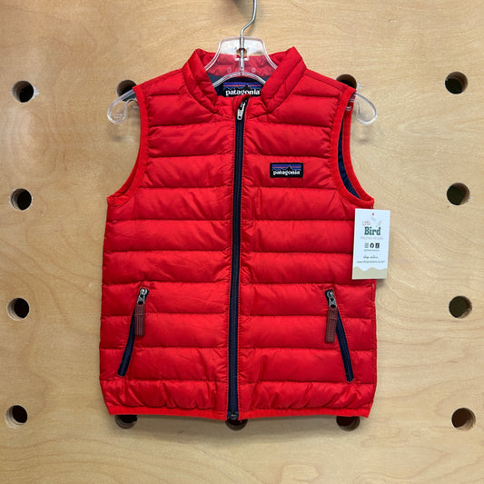 Baby Down Sweater Vest Red