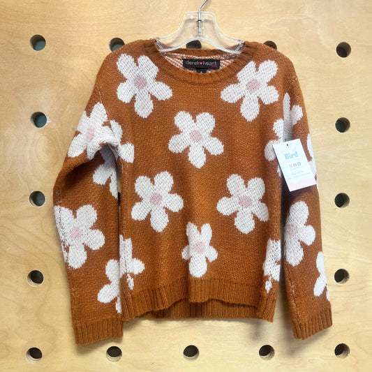 Brown/White Daisies Sweater