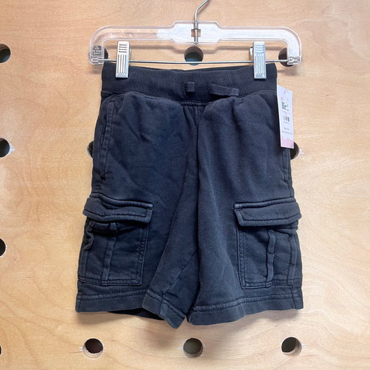 Black Pocket Drawstring Shorts