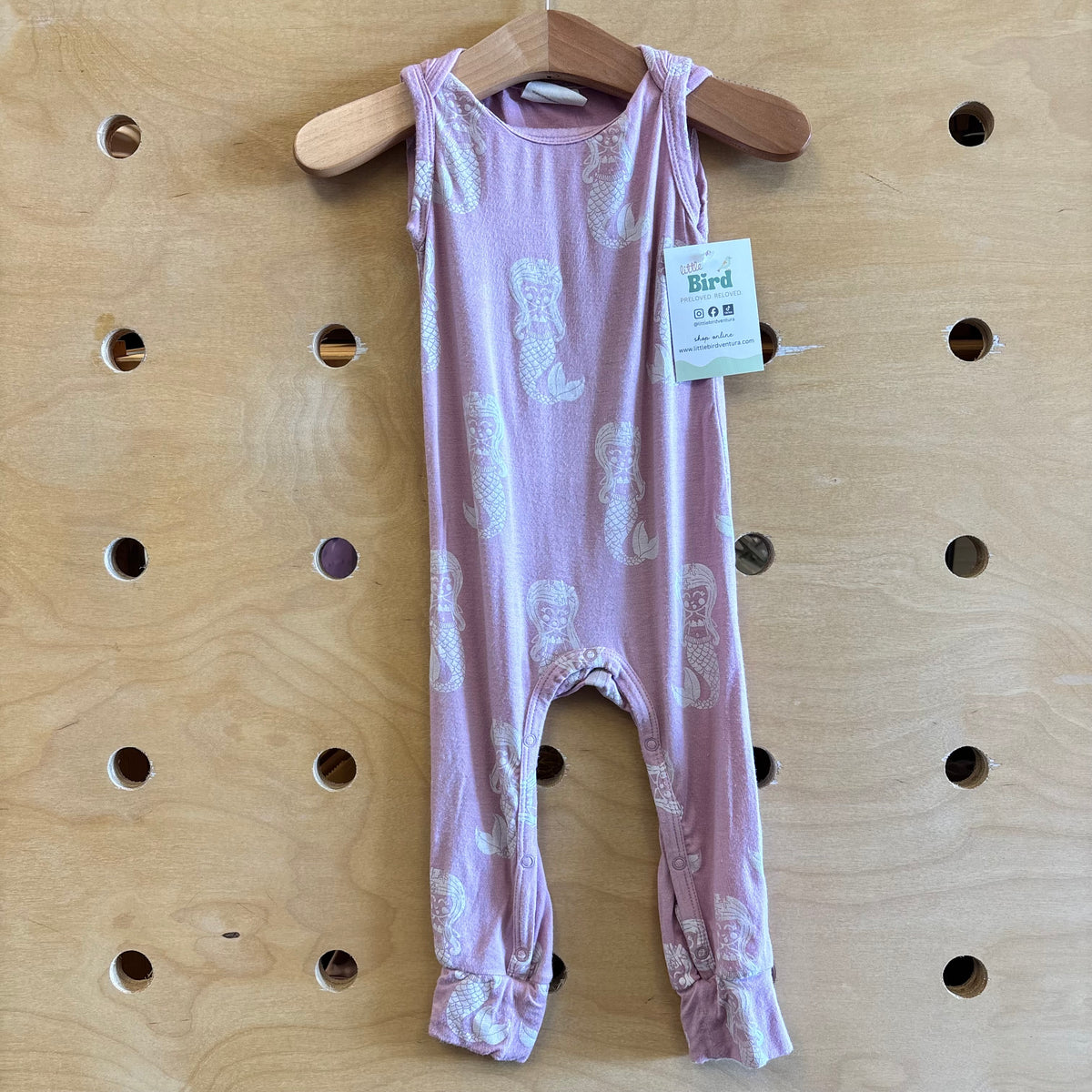 Pink Bamboo Mermaids Romper