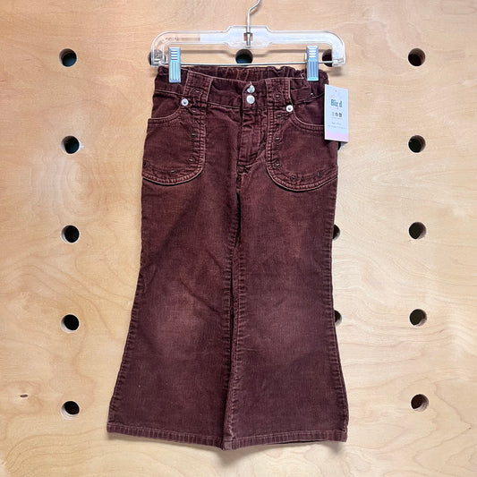Brown Cord Flare Pants