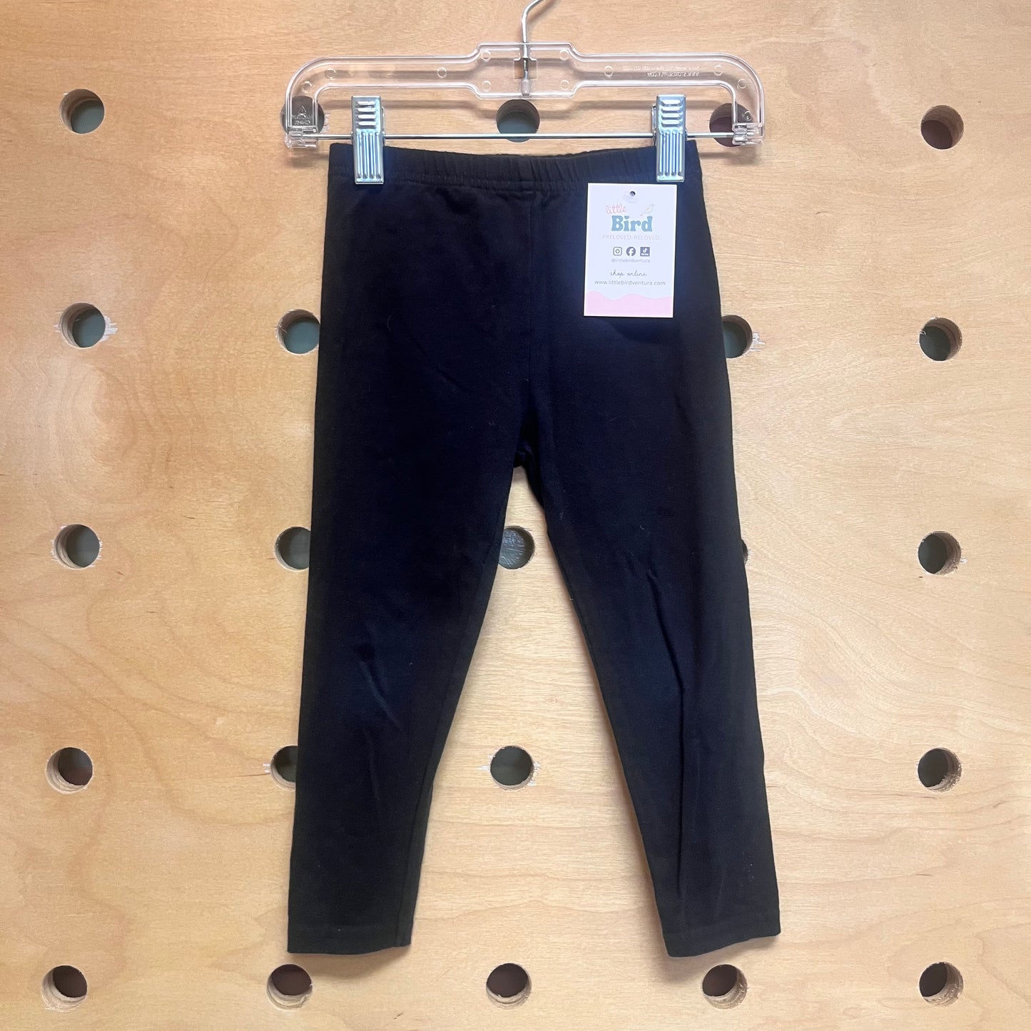 Black Organic Cotton Leggings