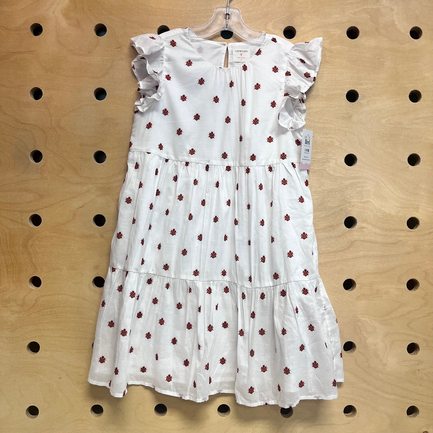 White/Red Lady Bug Dress