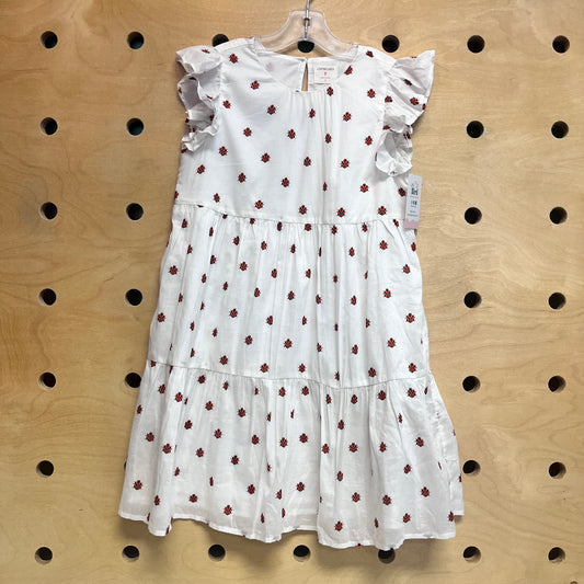 White/Red Lady Bug Dress