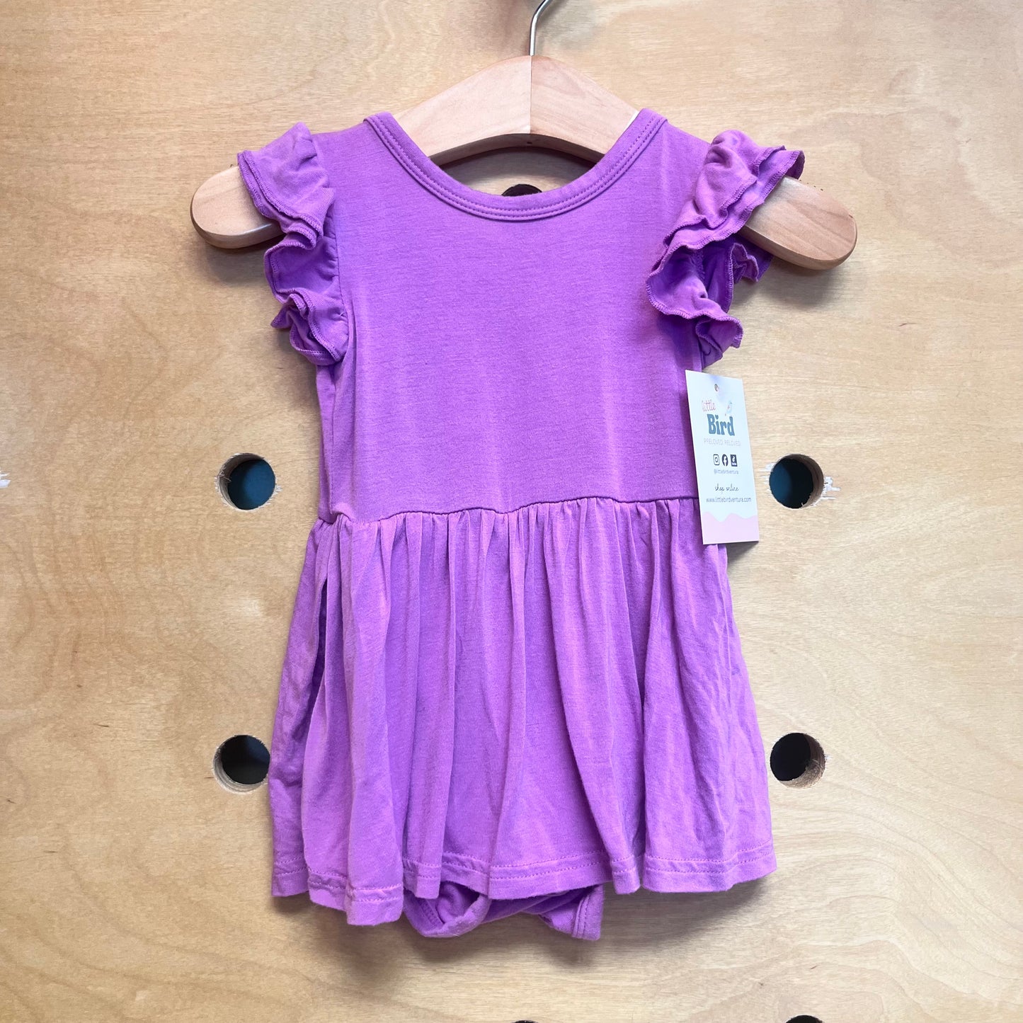 Lavender Bamboo Bodysuit Dress