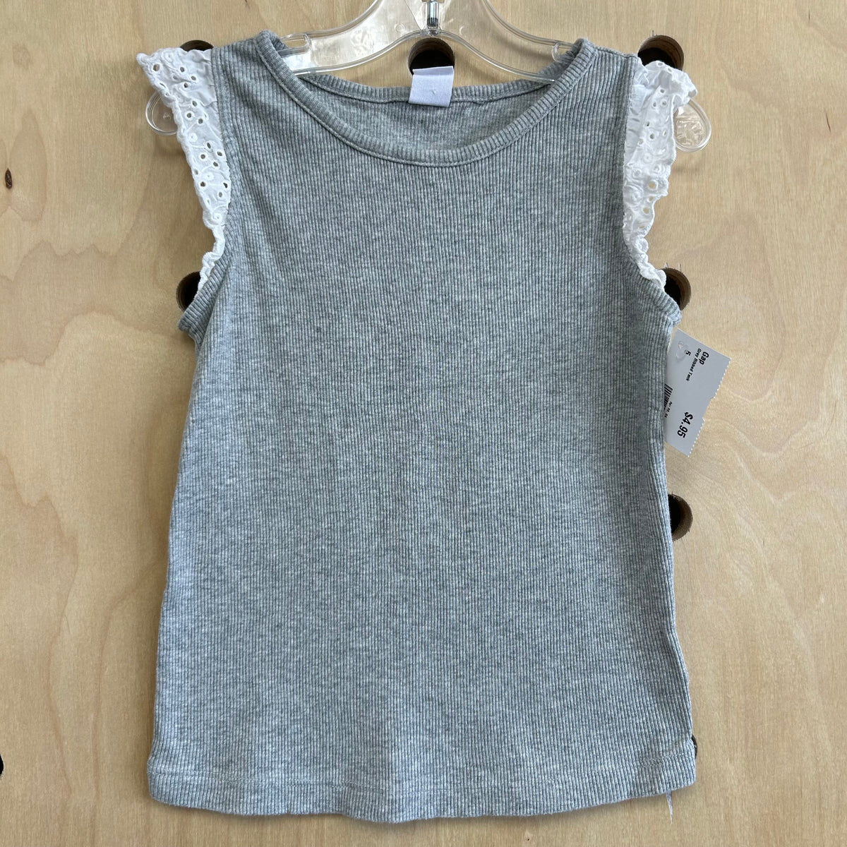 Grey Ribbed Tank