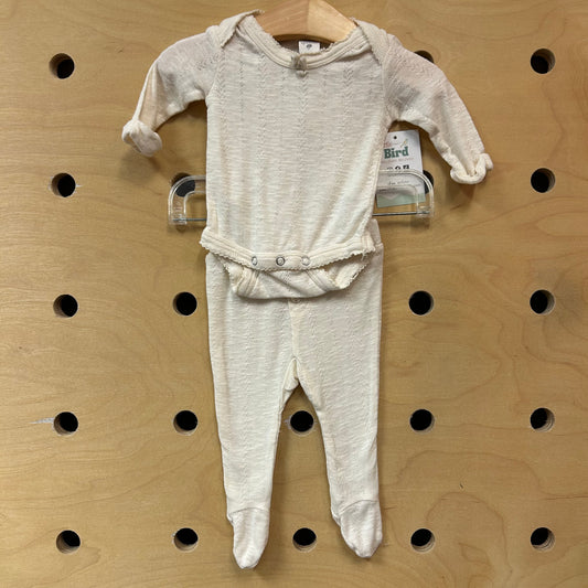 Cream Organic Pointelle Outfit