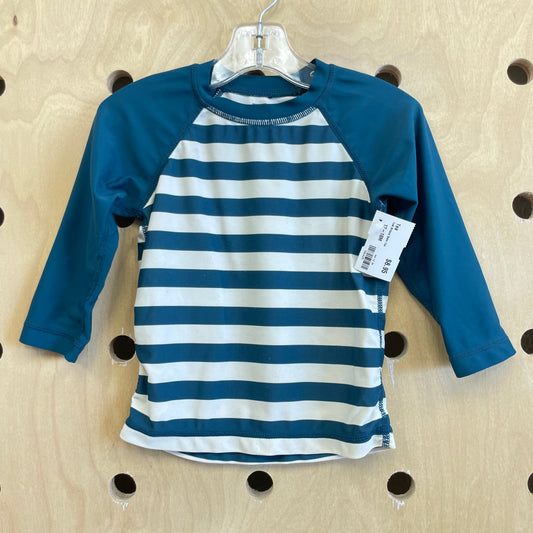 Teal Striped Swim Tee