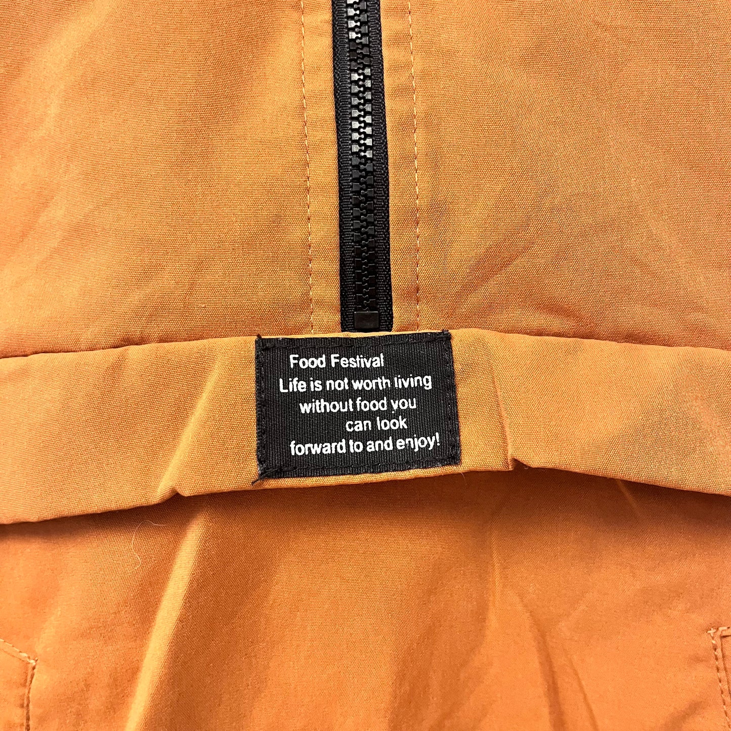 Burnt Orange Half Zip Hoodie