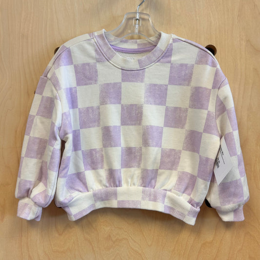 Lavender/White Checkered Pullover