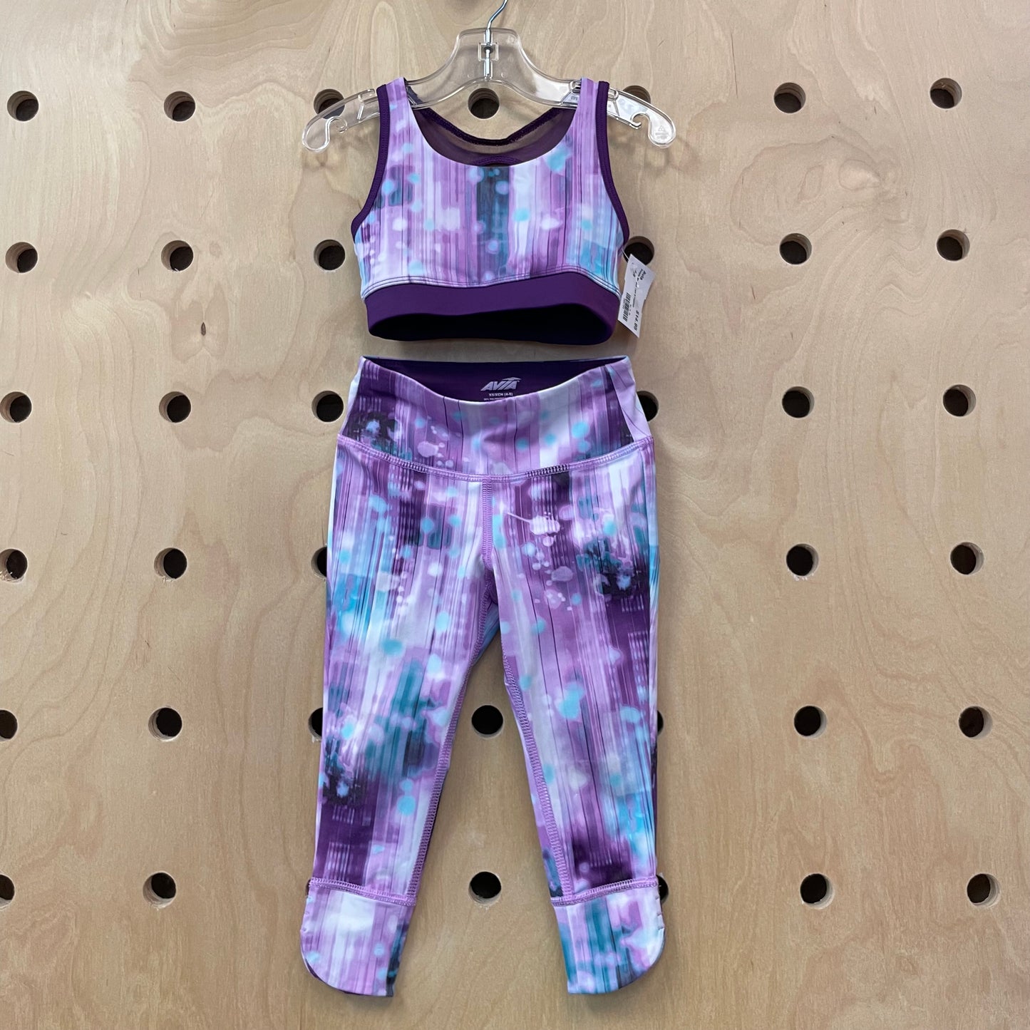 Purple Workout Tank & Leggings