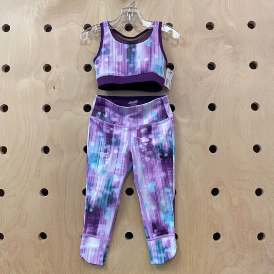 Purple Workout Tank & Leggings