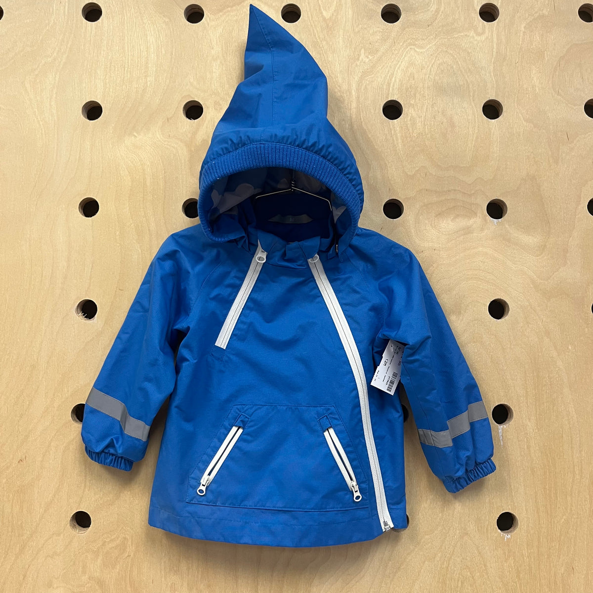 Blue Windbreaker Hoodie Jacket