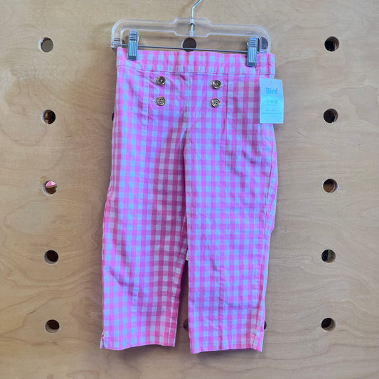 Pink/White Plaid Pants