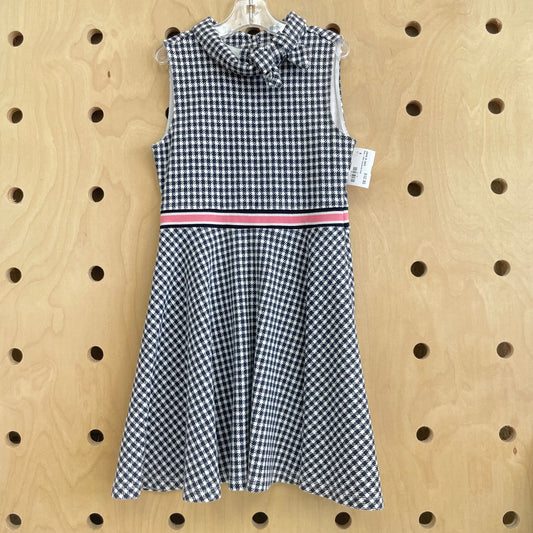 Black + White Houndstooth Dress