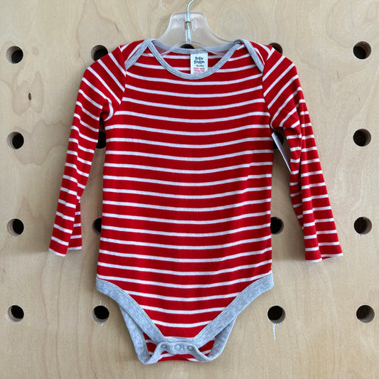 Red Striped LS Bodysuit