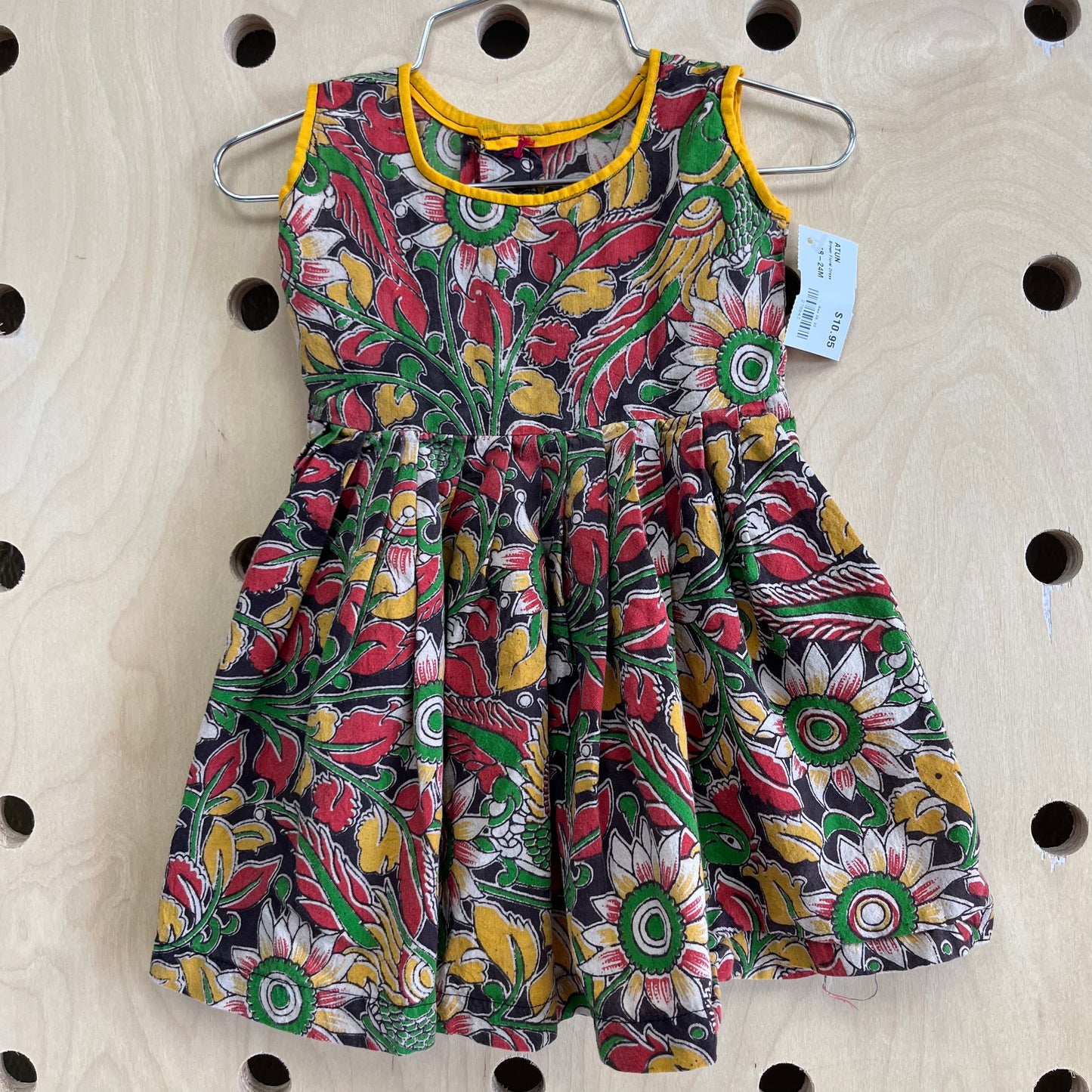 Brown Floral Dress