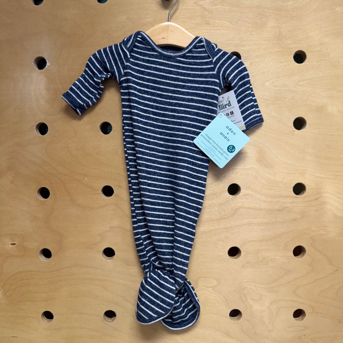 Blue/White Striped Knotted Gown NEW!