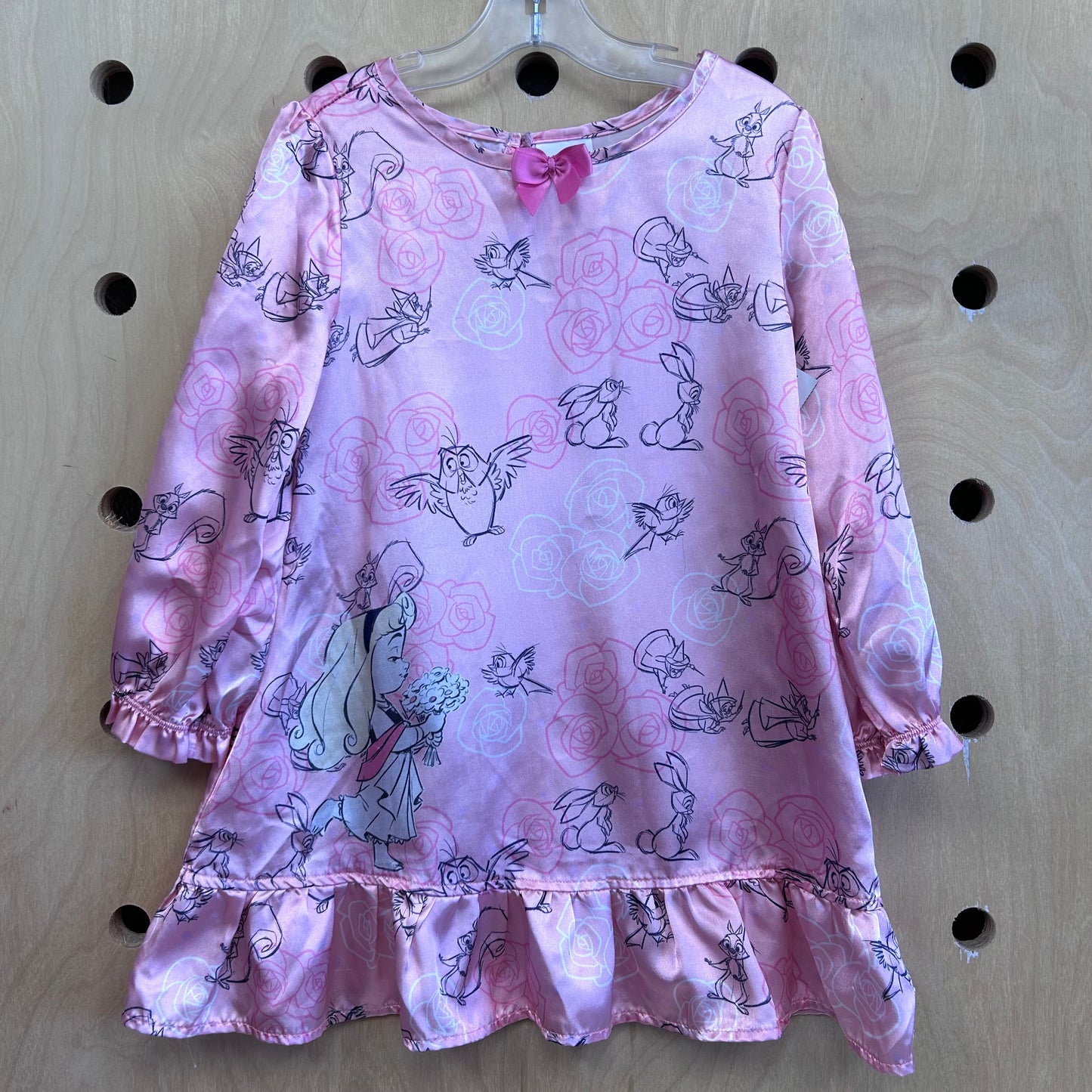 Pink Silky Characters Nightgown