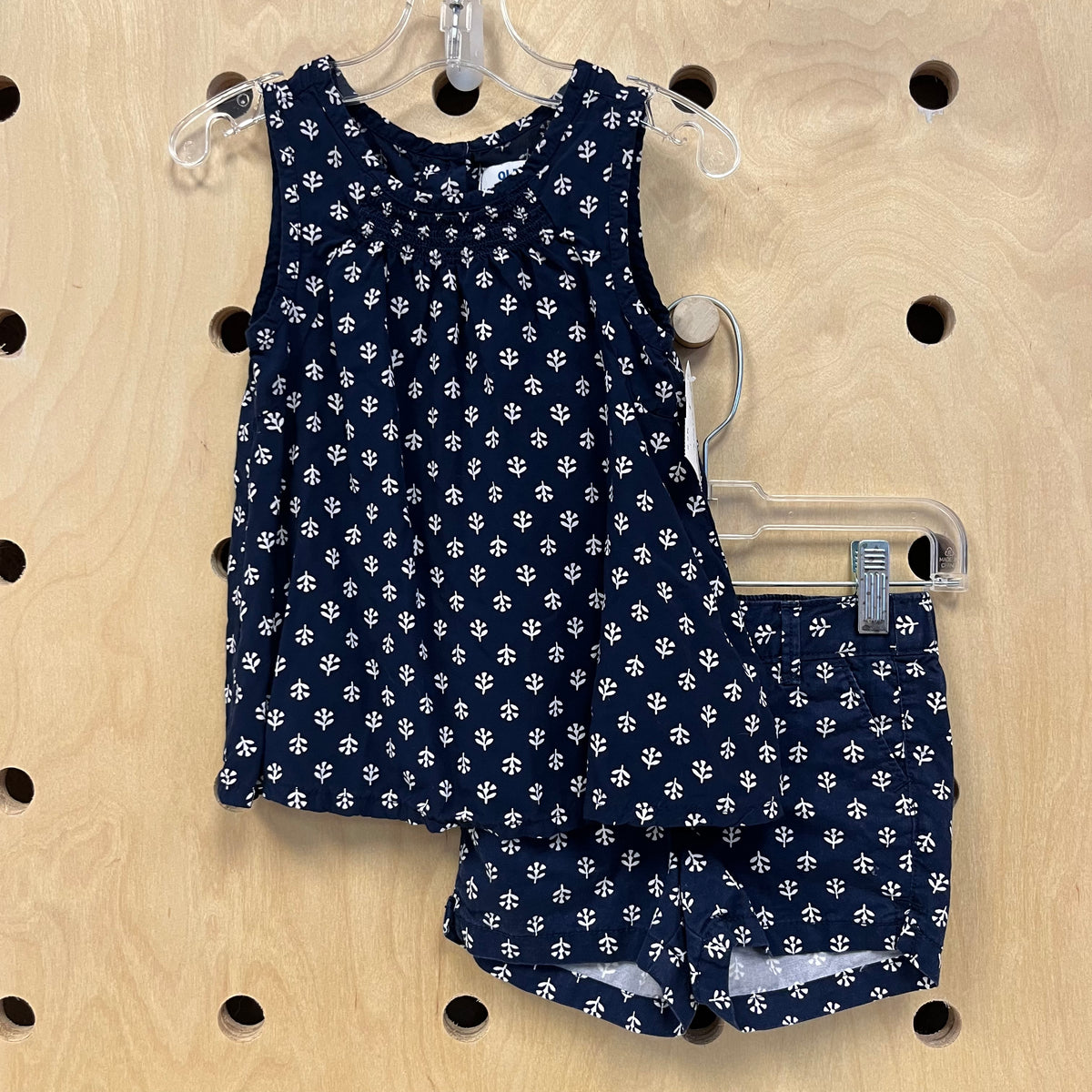 Blue Floral Tank & Short Set