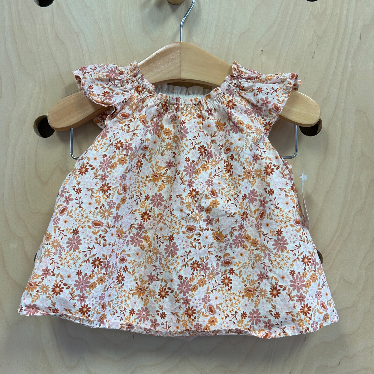 Peach Floral Dress w/ Bloomers
