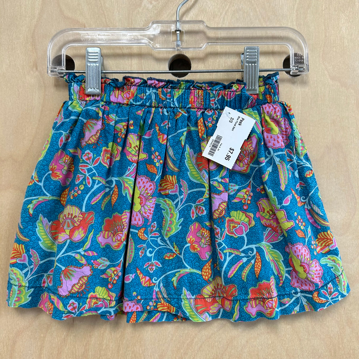 Blue Floral Skirt