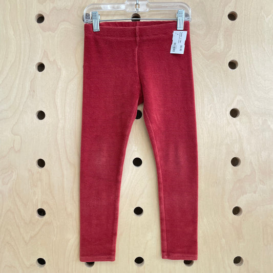 Brick Red Fleece Leggings