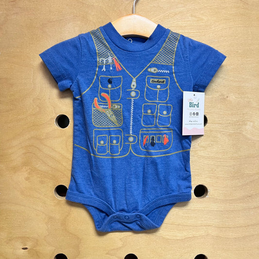 Blue Fishing Vest Bodysuit