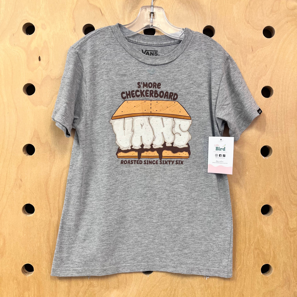 Grey S'more Checkerboard Tee