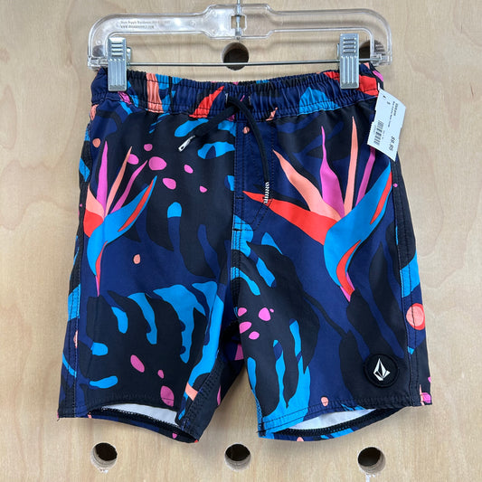 Blue Colorful Swim Trunks