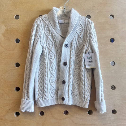 Cream Cable Knit Cardigan