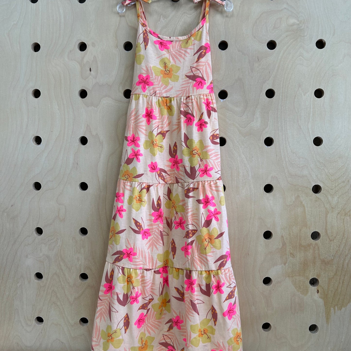 Pink Tropical Maxi Dress