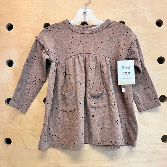 Soft Brown Spotty Dress